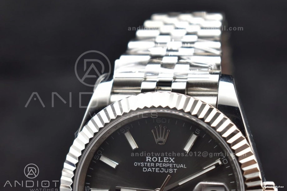 SA Jubilee Best 639 126334 Edition Steel 41 Dial Bracelet on Stick DateJust DIWF Grey Casual 904L 1:1 0723
